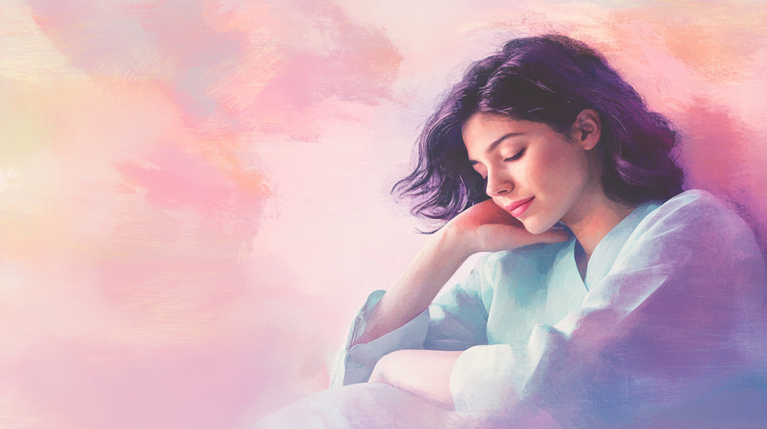 Cover of a breast augmentation recovery handbook with a serene and caring visual