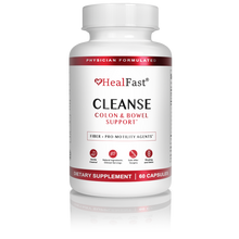 Load image into Gallery viewer, HealFast Cleanse Colon & Bowel Support dietary supplement bottle with 60 capsules