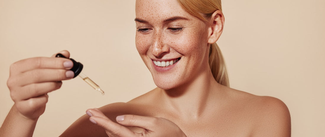 Woman with beauty mask on her face