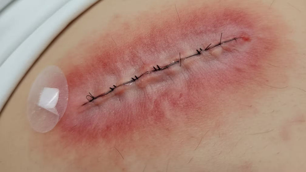 redness around surgical incision